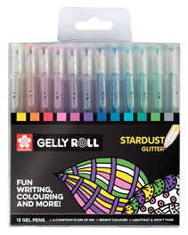 Talens Sakura Gelly Roll Stardust Estuche de 12 Bolígrafos de Gel Surtidos